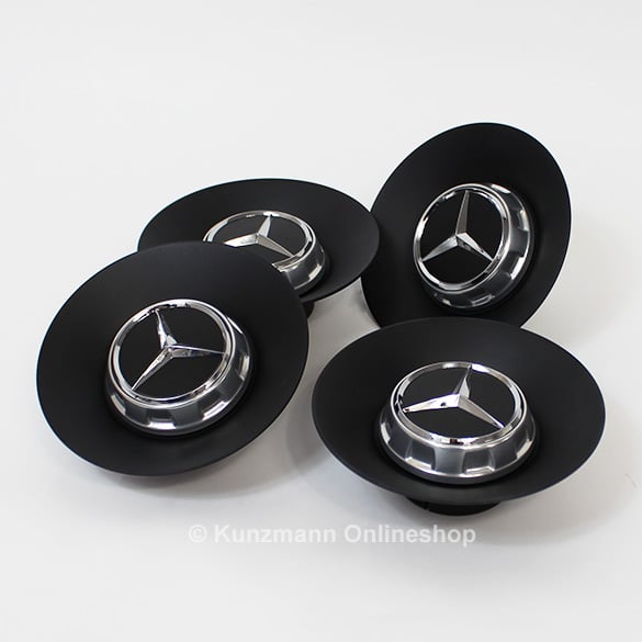 AMG hub caps cover forged wheel Mercedes-Benz AMG GT C190 black mat