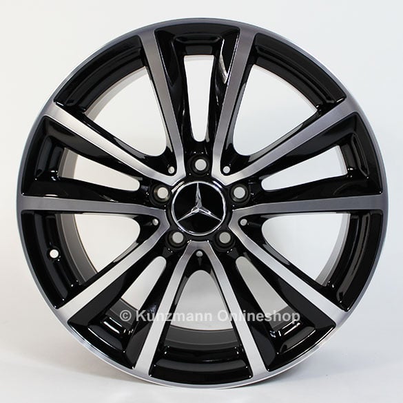Genuine Mercedes-Benz B-Class W246 | rim set 18 inch | shiny black | A24640106007X23-B