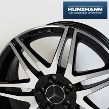 AMG 18 inch rim set | C-Class W204 | Genuine Mercedes-Benz | black | B66031509/10-Satz-AMG