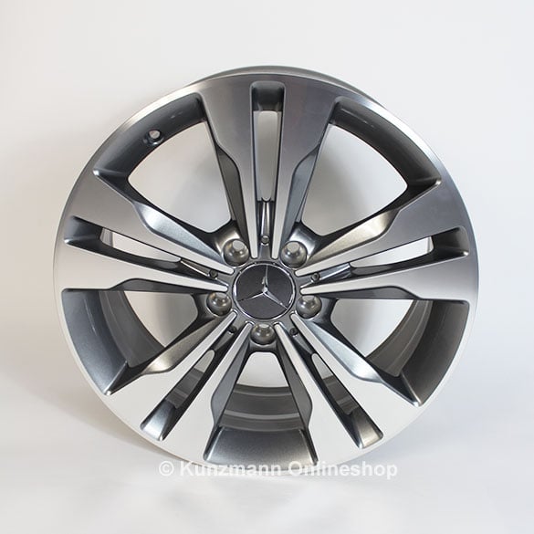18-inch alloy wheel set E-class W212 original Mercedes-Benz himalaya gray