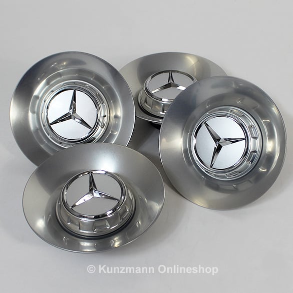 AMG hub caps | cover forged wheel | Mercedes-Benz S-Class W222 | titanium gray | S63-222-titangrau-Nabendeckel