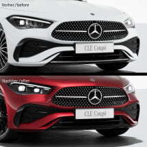 Black trim front bumper night package CLE C236 Coupe Genuine Mercedes-Benz | A2068857402-C236