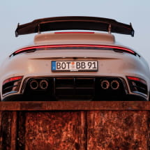 BRABUS rear spoiler Porsche 911 Turbo S carbon shiny | 902-460-10