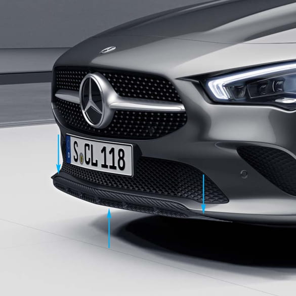 Front spoiler lip Carbon-Style CLA 118 Coupe Genuine Mercedes-Benz