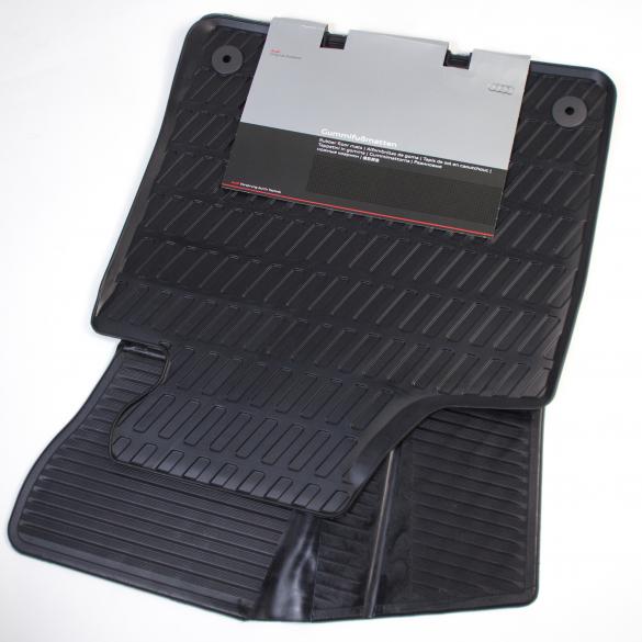 Audi A3 8P car rubber floor mats original black | 8P1061501 041