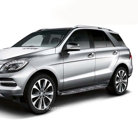 Running boards stainless steel with rubber nubs M-Class GLE SUV W166 Original Mercedes-Benz