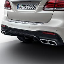 GLE 63 AMG exhaust tips | diffusor | GLE SUV W166 facelift | genuine Mercedes-Benz | GLE63AMG-Diffusor