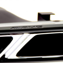 genuine AMG tailpipes of the SL63 2LOOK | black | R231 | SL-63-Blenden-schwarz