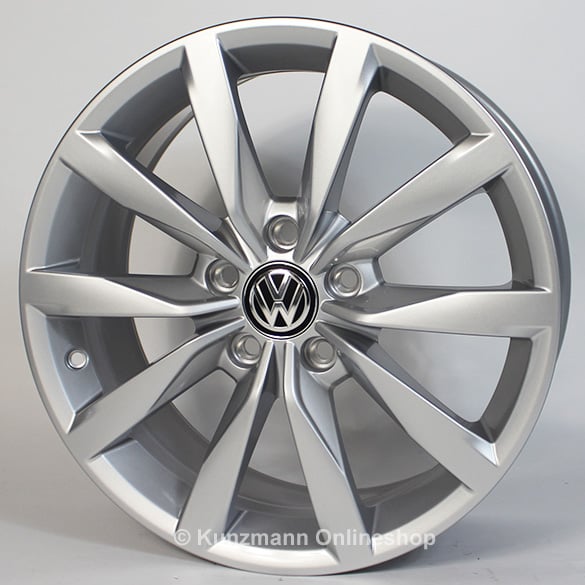 17 inch wheels set Dijon 5-twin-spoke VW Golf VII 7 Original Volkswagen