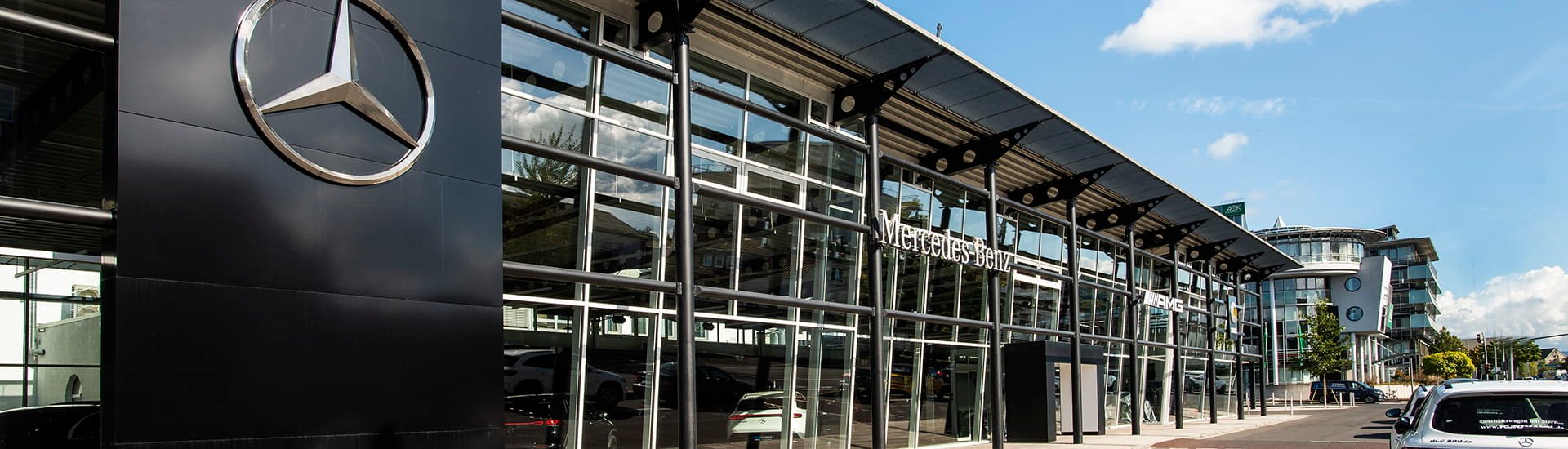 Autohaus Kunzmann Hauptbetrieb in Aschaffenburg für Mercedes, smart und Volkswagen