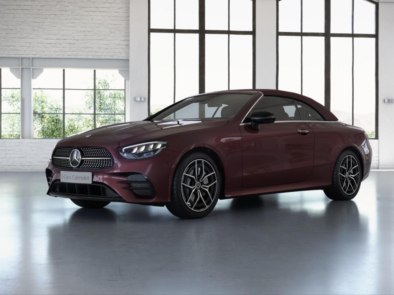 Mercedes-Benz E-Klasse E 220 d Cabrio Cabrio / Roadster MANUFAKTUR rubellitrot metallic