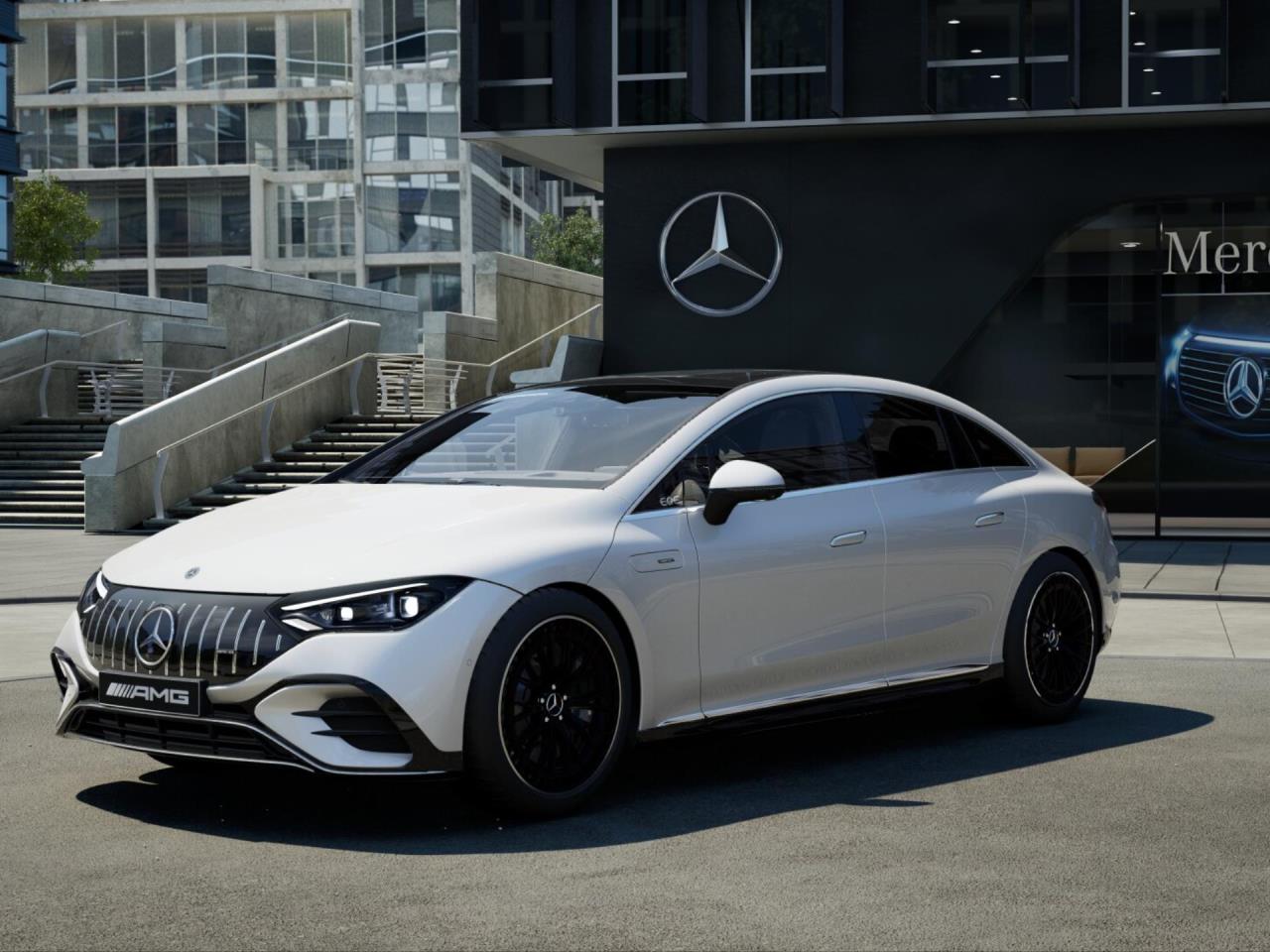 Mercedes-Benz EQE EQE 43 AMG 4M Limousine MANUFAKTUR opalithweiß bright