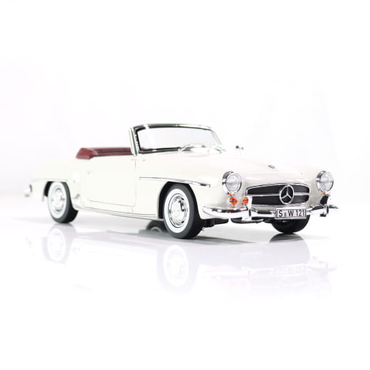 Coche a escala 1:18 190 SL Roadster W121 1954-1963 blanco grisáceo Original Mercedes-Benz | B66040710