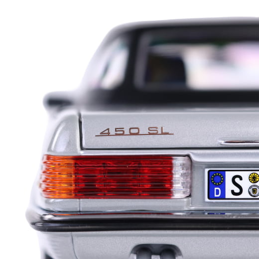 Coche de juguete a escala 1:18 450 SL R107 Plata astral Original Mercedes-Benz | B66040716