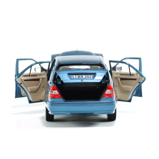 Coche modelo 1:18 C 200 W202 berlina azul Original Mercedes-Benz | B66040704