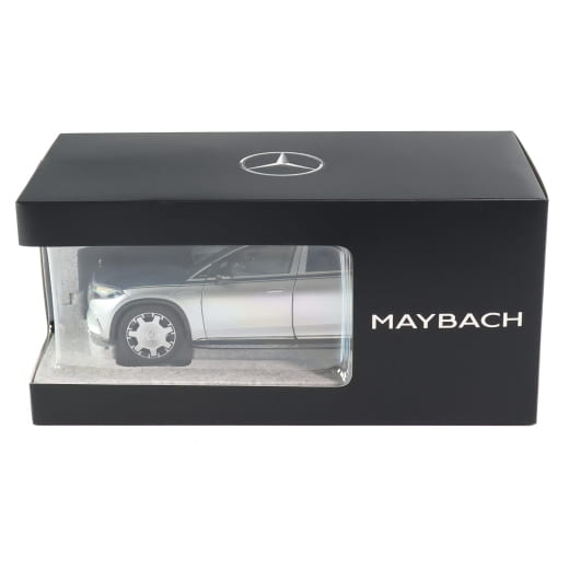 Coche de juguete 1:18 EQS 680 SUV Z296 azul plata original Mercedes-Maybach | B66960593