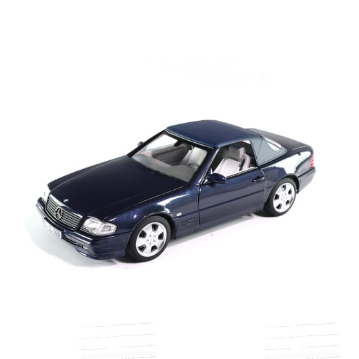 Coche modelo 1:18 SL 500 R129 azul azur original Mercedes-Benz | B66040657