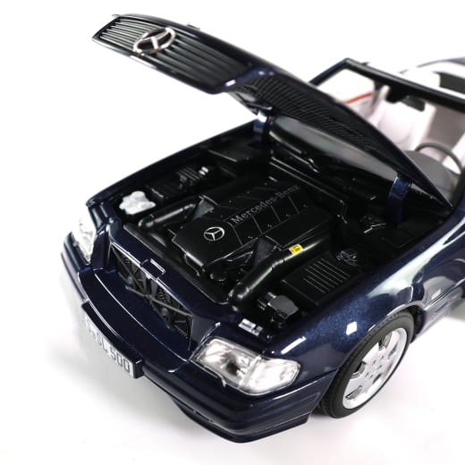 Coche modelo 1:18 SL 500 R129 azul azur original Mercedes-Benz | B66040657