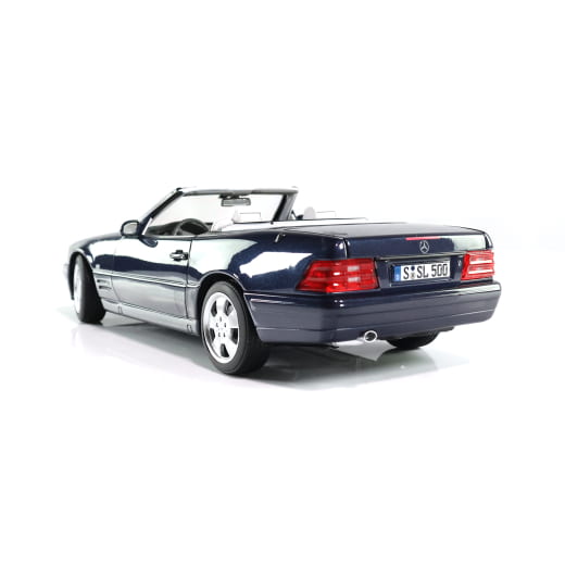 Coche modelo 1:18 SL 500 R129 azul azur original Mercedes-Benz | B66040657