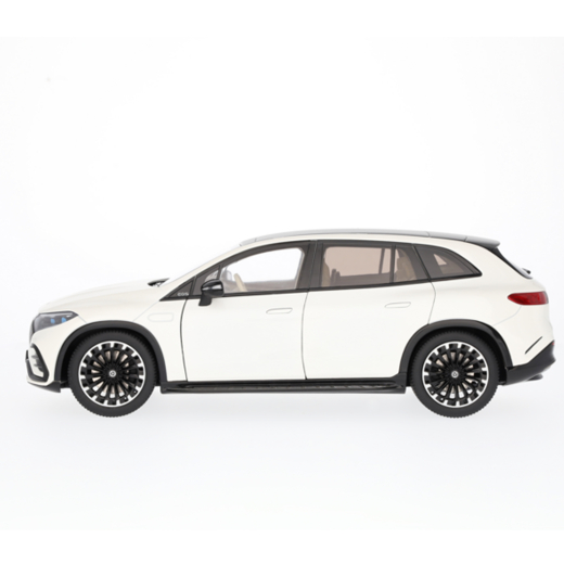Modelo de coche 1:18 EQS SUV X296 AMG Line manufaktur blanco diamante Original Mercedes-Benz | B66960590