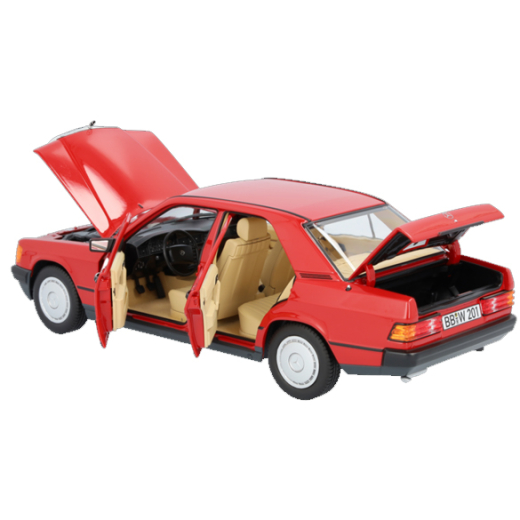 1:18 modelauto 190 E 2.3-16 W201 signaalrood | B66040662