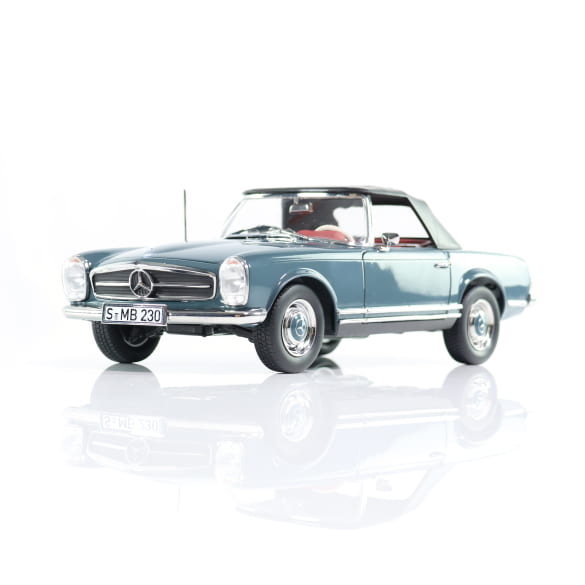 1:18 modelauto 230 SL Pagode W113 Cabrio blauwgrijs Original Mercedes-Benz
