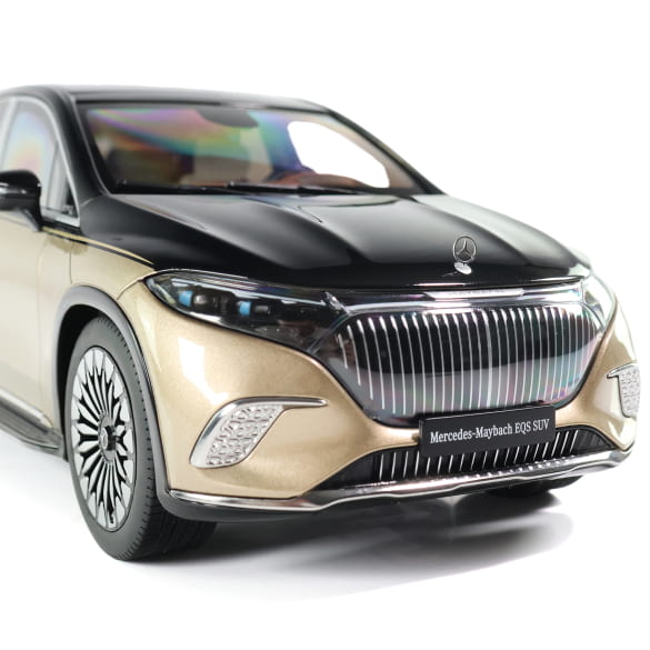 1:18 modelauto EQS 680 SUV Z296 obsidiaanzwart kalahari-goud | B66960592