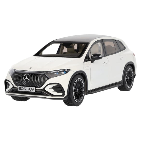 1:18 modelauto EQS SUV X296 AMG Line manufaktur diamantwit origineel Mercedes-Benz