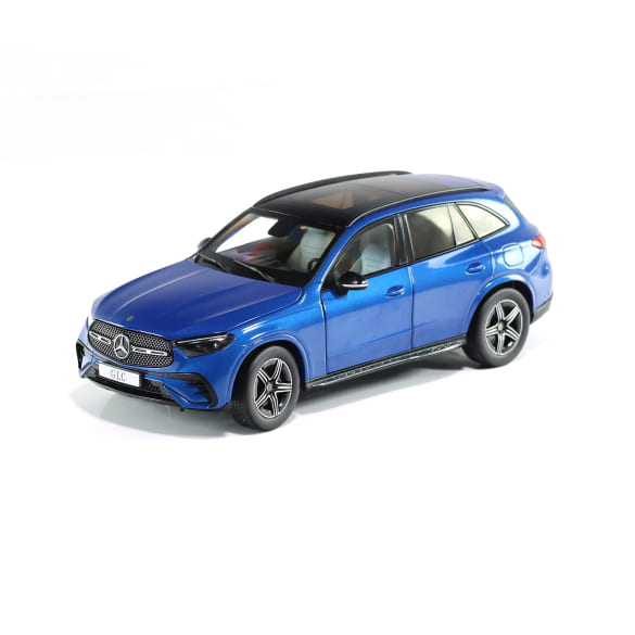 1:18 modelauto GLC X254 SUV AMG-Line spectraalblauw Original Mercedes-Benz