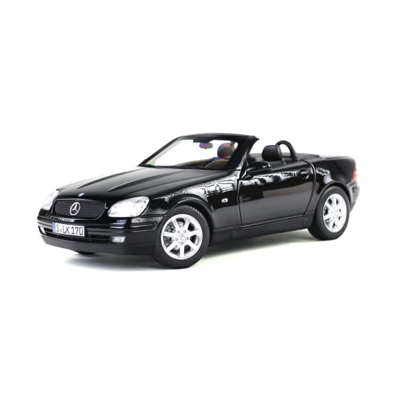 1:18 modelauto SLK 200 Roadster R170 zwart Originele Mercedes-Benz