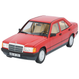 Modellino auto 1:18 190 E W201 1982-1988 rosso segnale Mercedes-Benz Classic Collection