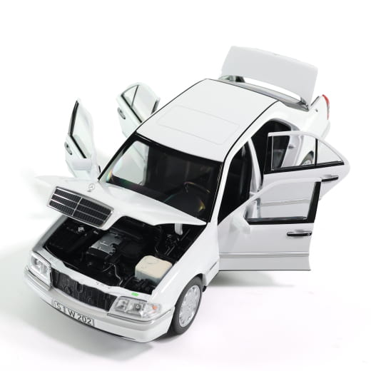Modellino auto 1:18 C 200 W202 berlina bianco Original Mercedes-Benz | B66040703