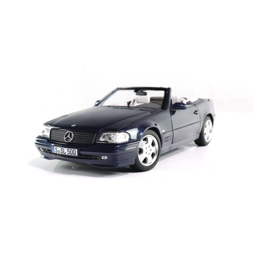 Modellino auto 1:18 SL 500 R129 azzurro originale Mercedes-Benz | B66040657