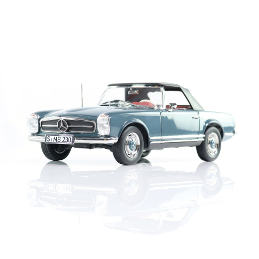 Voiture miniature 1:18 230 SL Pagode W 113 cabriolet bleu-gris Original Mercedes-Benz | B66040681