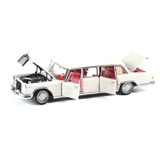Voiture miniature 1:18 600 Pullmann W100 blanc gris original Mercedes-Benz | B66040708