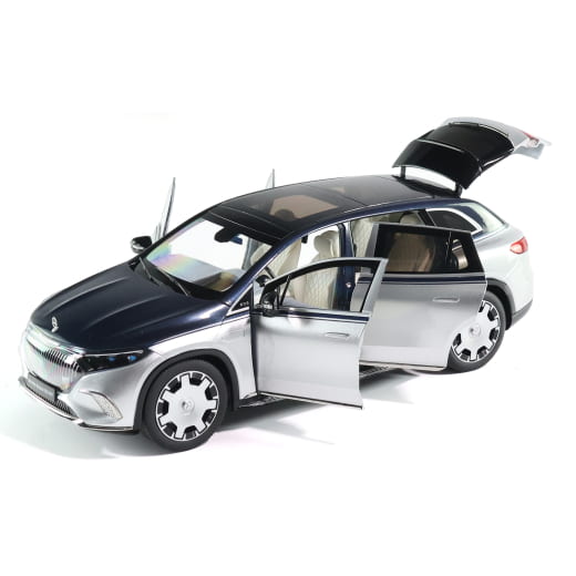 Modèle réduit 1:18 EQS 680 SUV Z296 bleu argent Original Mercedes-Maybach | B66960593