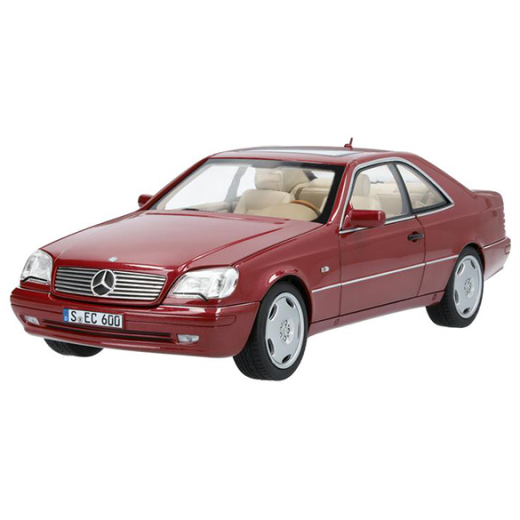 Maquette de voiture Mercedes-Benz CL 600 C140 1:18 rouge almandin | B66040651