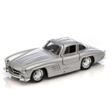 Voiture miniature pullback 1:38 300 SL portes papillon argent Original Mercedes-Benz