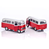 Voiture miniature pullback 1:38 O 319 omnibus ancien rouge Original Mercedes-Benz