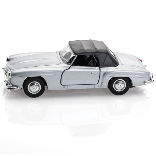 Modellino auto pullback 1:38 190 SL argento originale Mercedes-Benz | B660555527