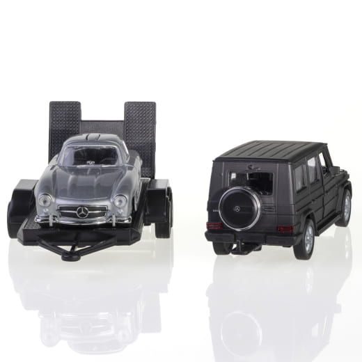 1:38 Pullback model car Trailer set Genuine Mercedes-Benz | B66057952