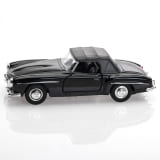 1:38 Pullback modelauto 190 SL zwart Origineel Mercedes-Benz