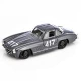 1:38 Pullback modelauto 300 SL Mille Miglia 417 Special Edition grijs Originele Mercedes-Benz