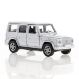1:38 Pullback modelauto G-Klasse wit Original Mercedes-Benz