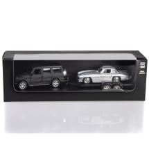 1:38 Pullback Modellauto Trailer Set Original Mercedes-Benz | B66057952