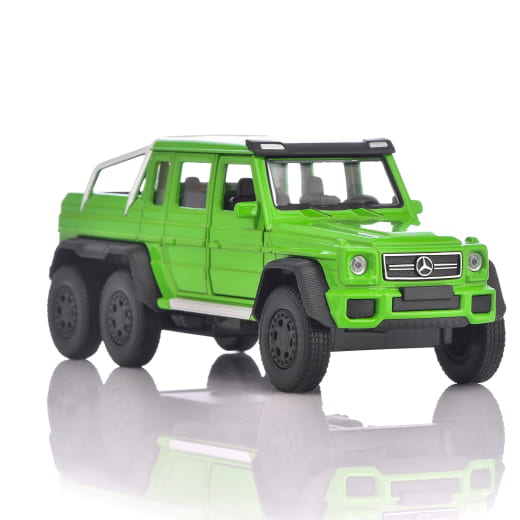 Auto modellino pullback 1:38 Classe G G63 AMG 6x6 verde originale Mercedes-AMG | B66057308