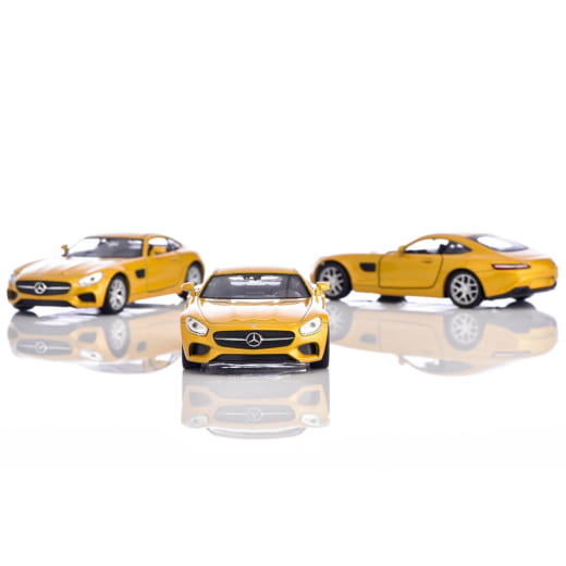 Voiture miniature Pullback AMG GT jaune originale Mercedes-AMG | B66057149