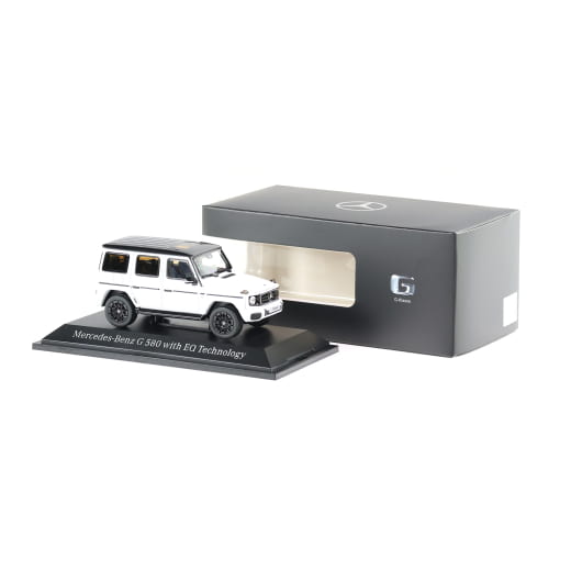 modellino auto 1:43 G-Klasse W465 opalithweiß bright EQ Technology Original Mercedes-Benz | B66960661