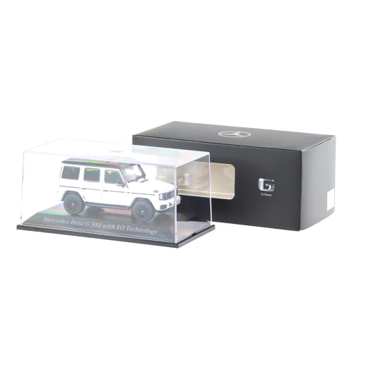 modellino auto 1:43 G-Klasse W465 opalithweiß bright EQ Technology Original Mercedes-Benz | B66960661