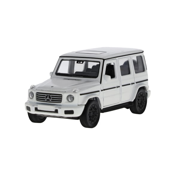 1:43 pullback modelauto G-Klasse W465 wit Original Mercedes-Benz